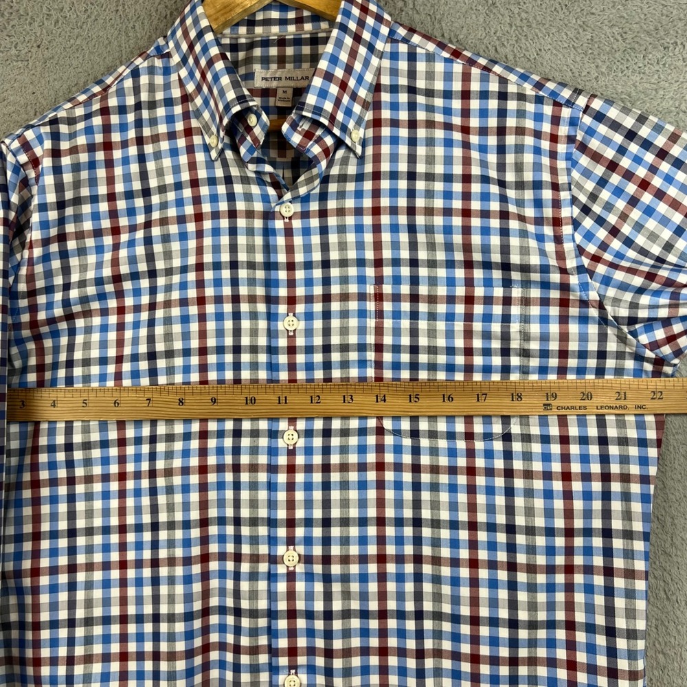 Peter Millar Mens Medium Performance Check Button… - image 7